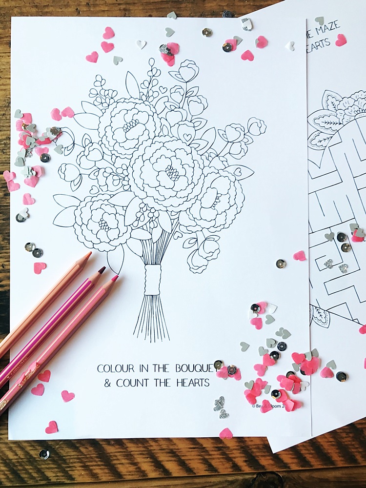 Download Free Download Printable Wedding Colouring Sheets for Kids | Whimsical Wonderland Weddings