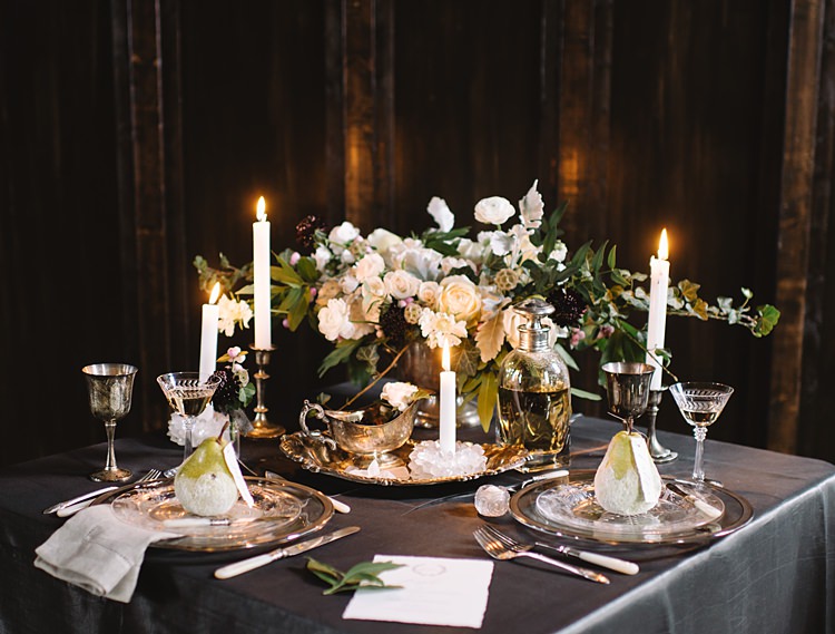 Moody Edwardian Winter Wedding Inspiration