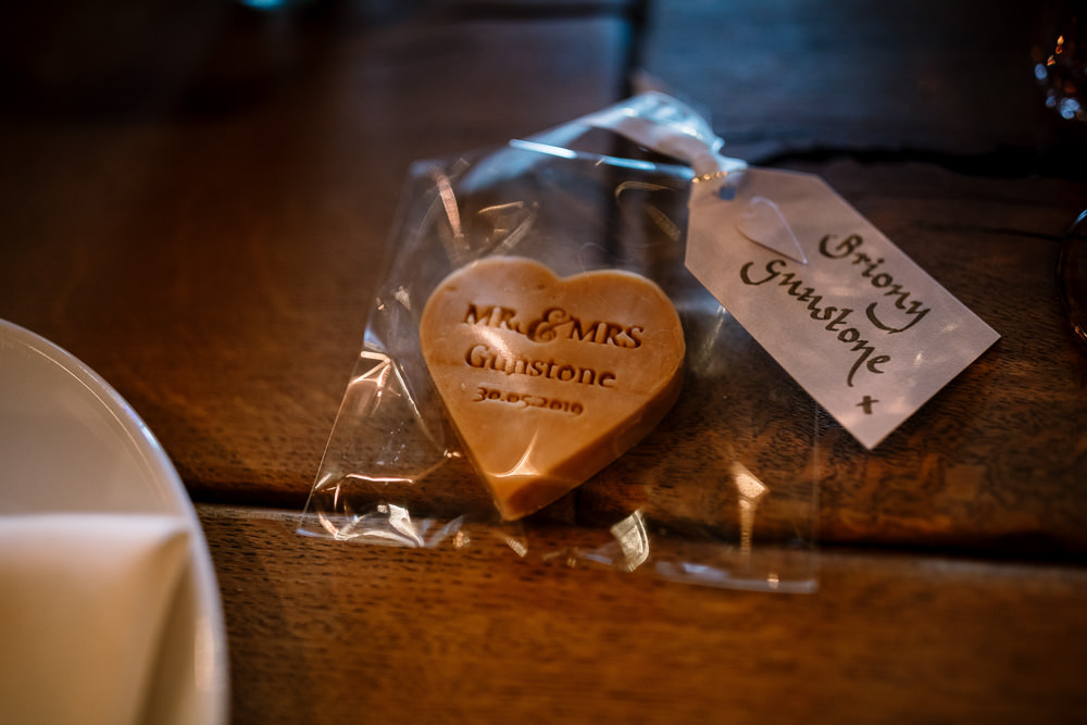 Heart Biscuits Cookie Favours Fudge Wharfedale Grange Wedding Hayley Baxter Photography