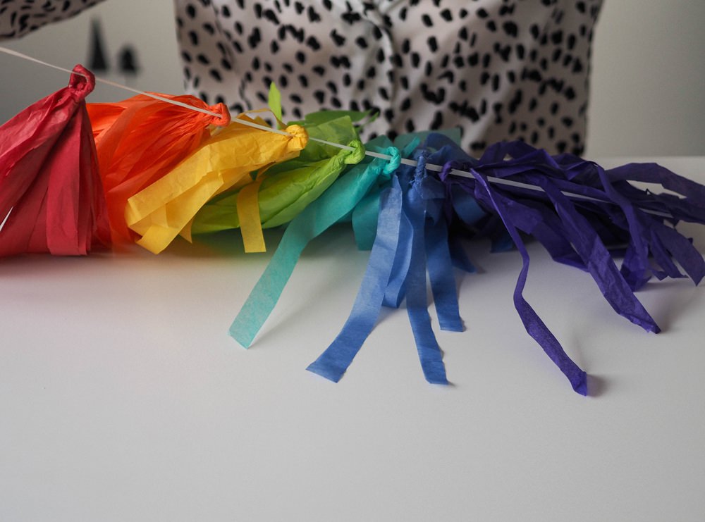 Rainbow tassel,rainbow tassel garland,rainbow Garland,rainbow tissue paper  Garland,rainbow birthday,rainbow party,rainbow decorations