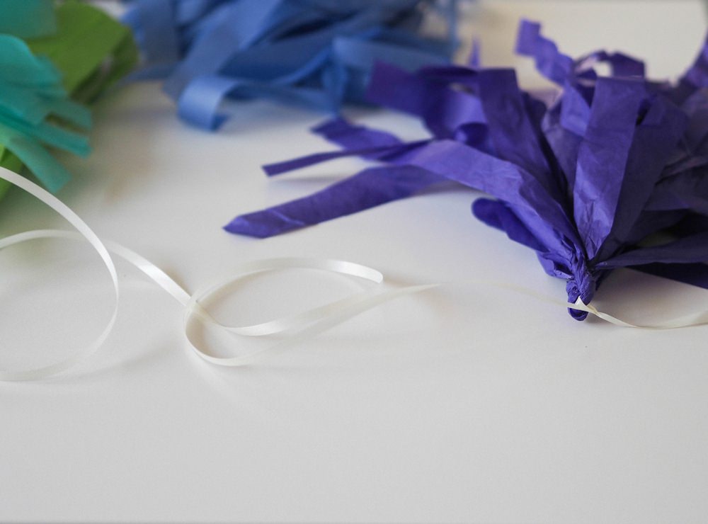 DIY Tissue Paper Tassel Garland Tutorial