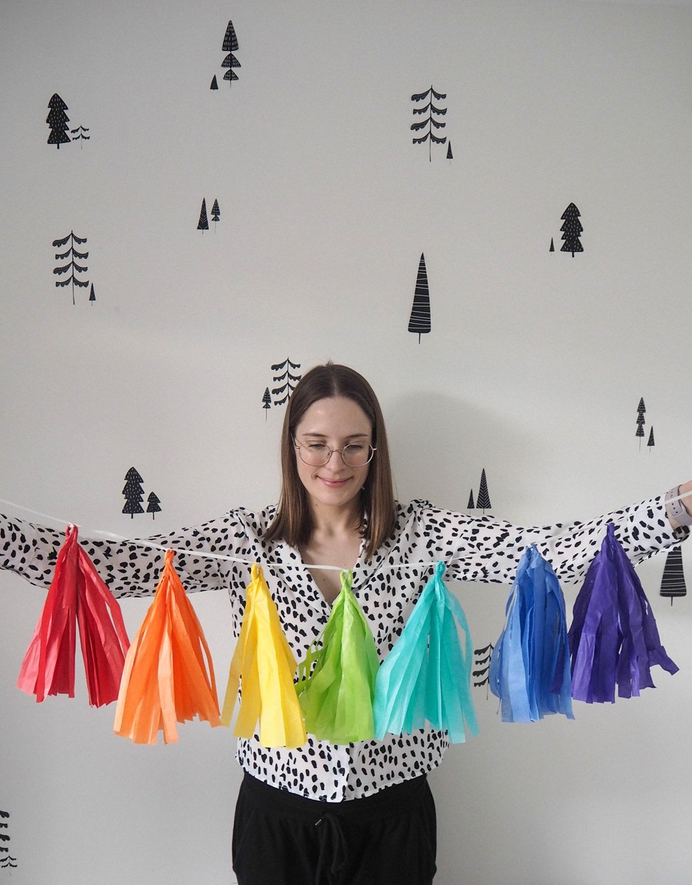 Paper on sale tassel garland