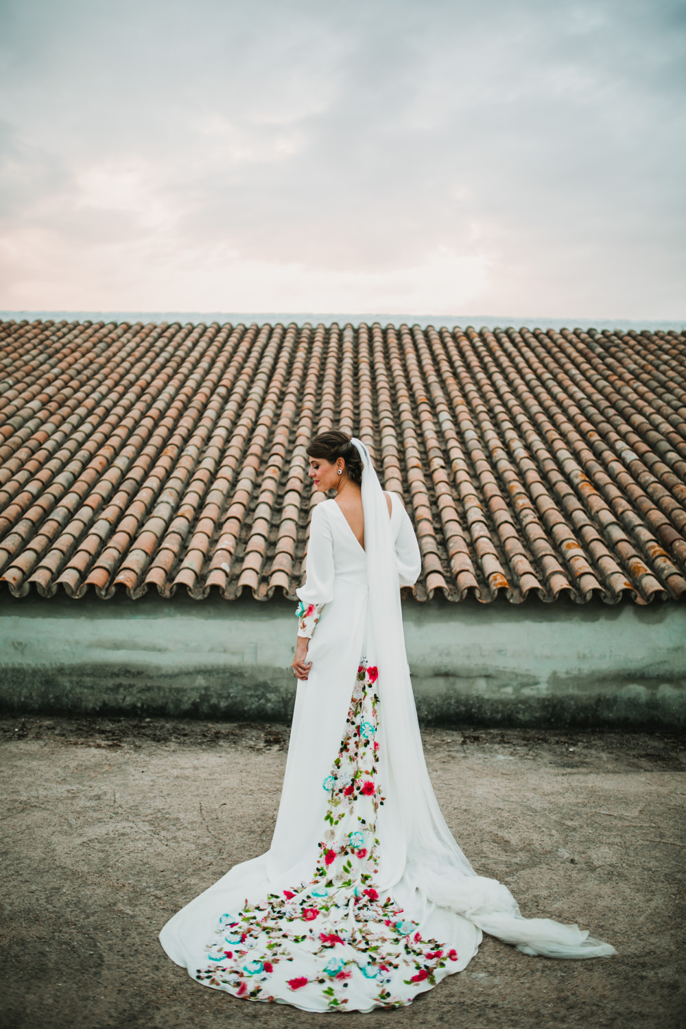 Colourful Embroidered Wedding Dress Boda&Films